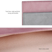 PU01S PU Leather Horizontal Invisible Magnetic Buckle Laptop Inner Bag for 15.4 inch laptops (Grey)