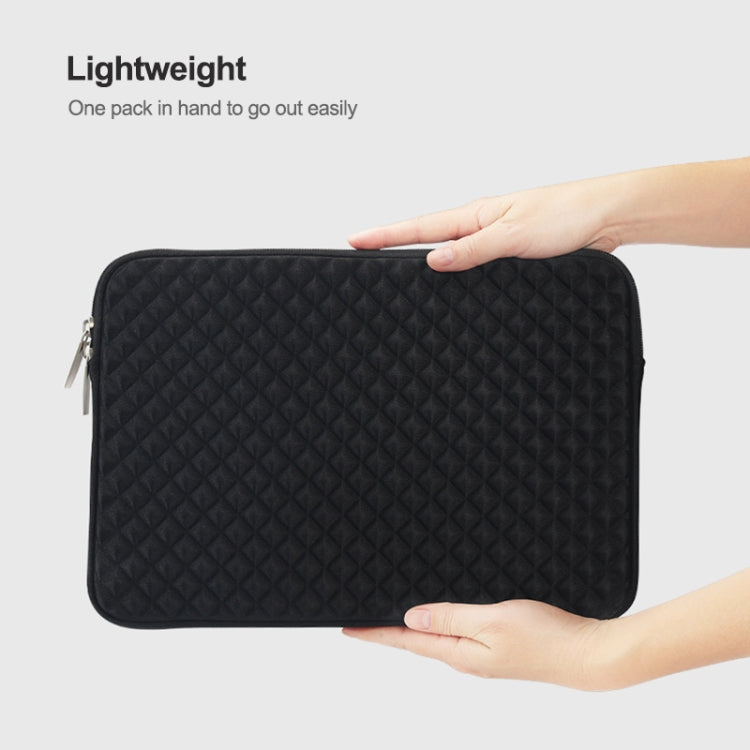 Diamond Texture Laptop Liner Bag, Size: 12-13 inch(Mint Green)
