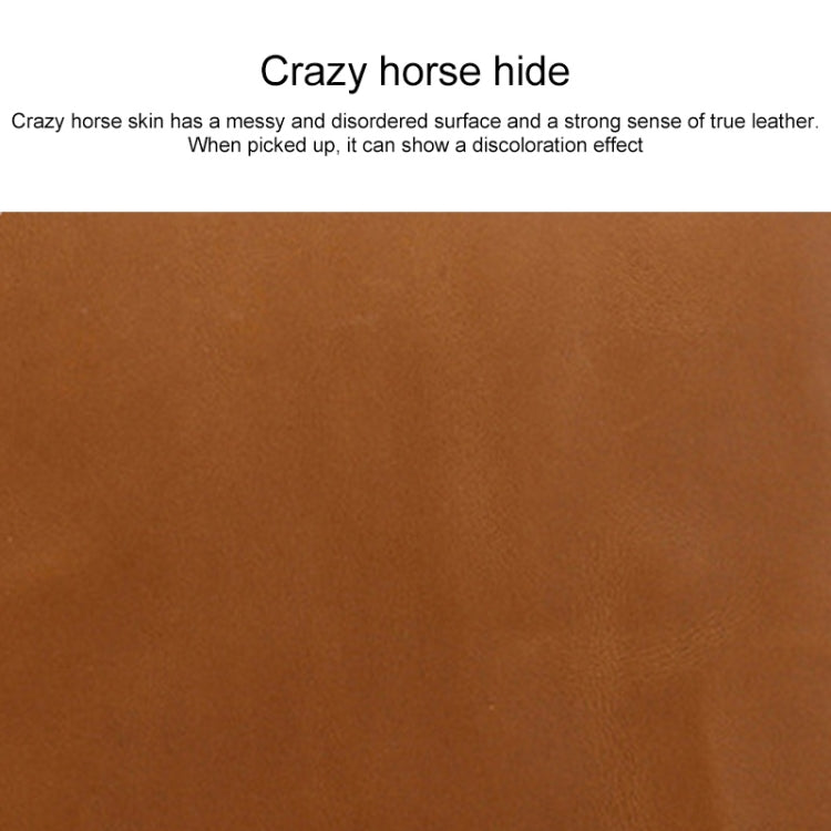 Universal Genuine Leather Business Zipper Laptop Tablet Bag For 13 inch and Below(Brown)