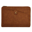 Universal Genuine Leather Business Zipper Laptop Tablet Bag For 12 inch and Below(Brown) - 12.1 inch by PMC TechLife | Online Shopping South Africa | PMC TechLife | Buy Now Pay Later Mobicred