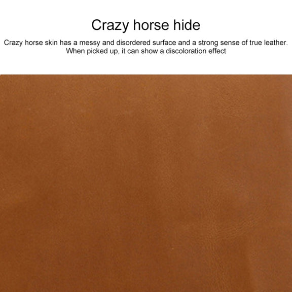 Universal Genuine Leather Business Zipper Laptop Tablet Bag For 12 inch and Below(Brown)