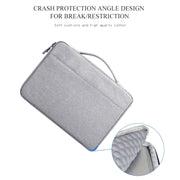 ND04 Oxford Cloth Water-resistant Laptop Handbag for 13.3 inch Laptops, with Trunk Trolley Strap(Grey)