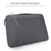 Oxford Cloth Water-resistant Laptop Handbag for 14.1 inch Laptops, with Trunk Trolley Strap(Grey)