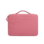 Oxford Cloth Water-resistant Laptop Handbag for 15.6 inch Laptops, with Trunk Trolley Strap(Pink)