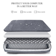 Oxford Cloth Water-resistant Laptop Handbag for 15.4 inch Laptops, with Trunk Trolley Strap(Dark Gray)
