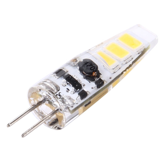 G4 2W 100LM Corn Light Bulb, 6 LED SMD 5730 Silicone, DC 12V(Warm White)