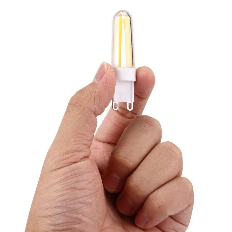 4W Filament Light Bulb, G9 PC Material Dimmable 4 LED, AC 220-240V(Warm White)