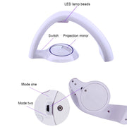 Romantic Rainbow Projection Decorative Lamp Bedside LED Night Light (White)