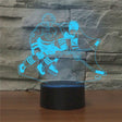 Playing Ice Hockey Shape 3D Colorful LED Vision Light Table Lamp, USB Touch Version - Novelty Lighting by PMC TechLife | Online Shopping South Africa | PMC TechLife | Buy Now Pay Later Mobicred