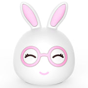 Happy Rabbit Creative Touch 3D LED Decorative Night Light, AAA Battery Version (Pink)