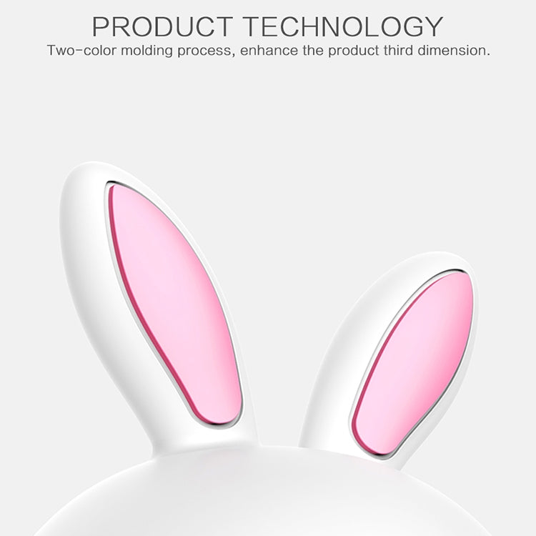 Happy Rabbit Creative Touch 3D LED Decorative Night Light, USB Charging Version (Pink)