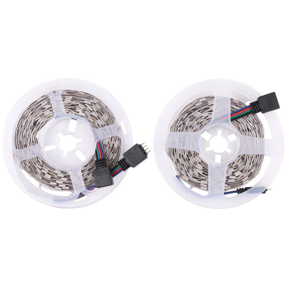 2pcs Bare Board 5050 SMD RGB LED Rope Light, 30 LED/m, Length: 5m, 12V 2A 100-240V, with 24 Keys Doodle Controller (AU Plug)