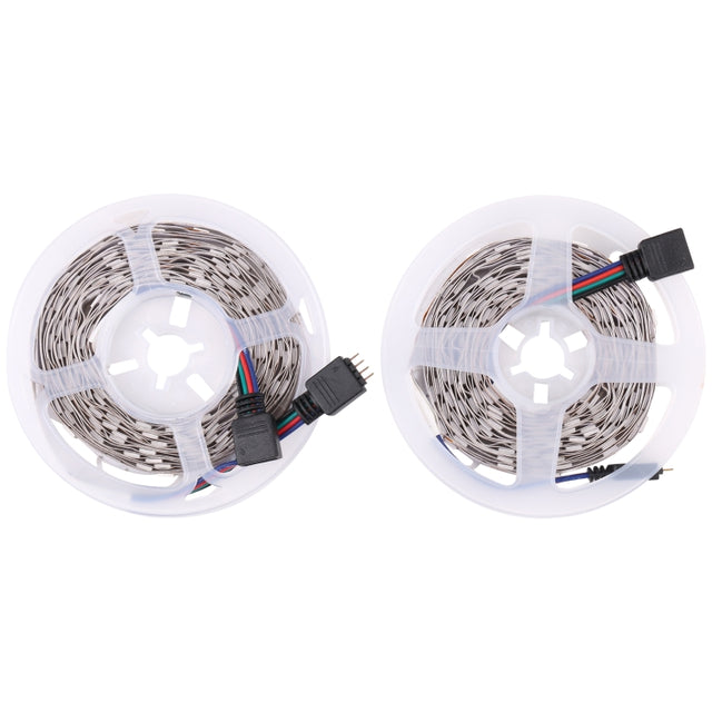 2pcs Bare Board 5050 SMD RGB LED Rope Light, 30 LED/m, Length: 5m, 12V 2A 100-240V, with 24 Keys Doodle Controller (AU Plug)