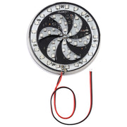 65 LEDs SMD 2835 Motorcycle Modified Windmill Angel Eyes RGB Light Fire Wheel Light Styling Flash Atmosphere Lamp, Diameter: 8.3cm, DC 12V