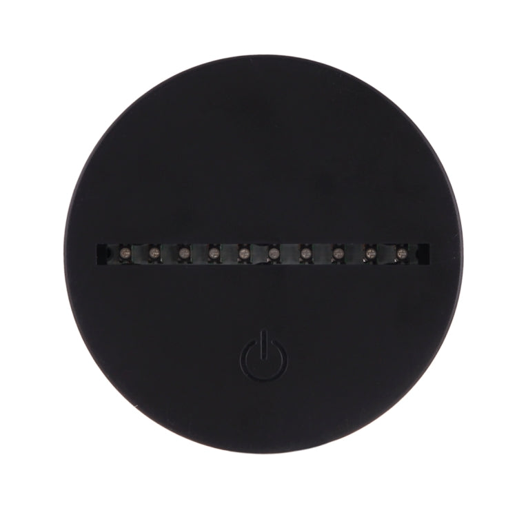 Asia Style 3D Touch Switch Control LED Light , 7 Color Discoloration Creative Visual Stereo Lamp Desk Lamp Night Light
