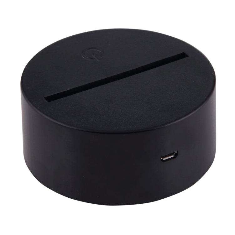 Numbers Style 3D Touch Switch Control LED Light , 7 Color Discoloration Creative Visual Stereo Lamp Desk Lamp Night Light