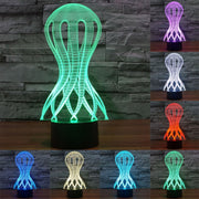 Acaleph Style 3D Touch Switch Control LED Light , 7 Color Discoloration Creative Visual Stereo Lamp Desk Lamp Night Light
