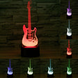 Electric Guitar Shape 3D Touch Switch Control LED Light , 7 Color Discoloration Creative Visual Stereo Lamp Desk Lamp Night Light - Novelty Lighting by PMC TechLife | Online Shopping South Africa | PMC TechLife | Buy Now Pay Later Mobicred