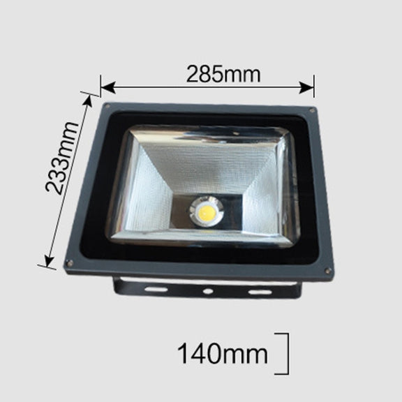100W LED Engineering Projection Light IP65 Water-resistant Turtle Shell Lamp Outdoor Spotlight, White Light