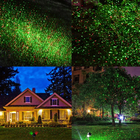 Rotatable USB Charging Projection Light Double Hole Laser Stage Light