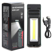 ES106 IP44 Water-resistant COB Work Light USB Rechargeable Emergency Flashlight