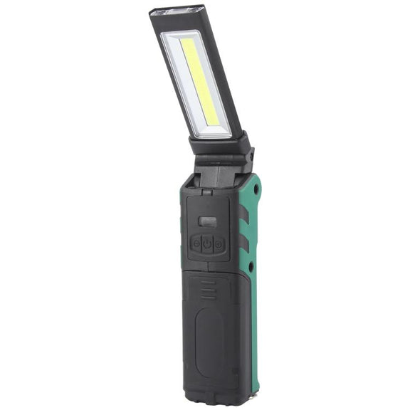 ES106 IP44 Water-resistant COB Work Light USB Rechargeable Emergency Flashlight