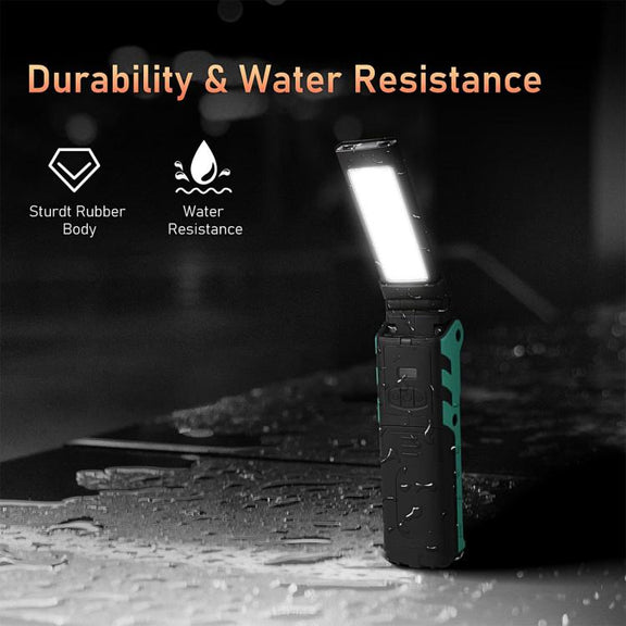 ES106 IP44 Water-resistant COB Work Light USB Rechargeable Emergency Flashlight