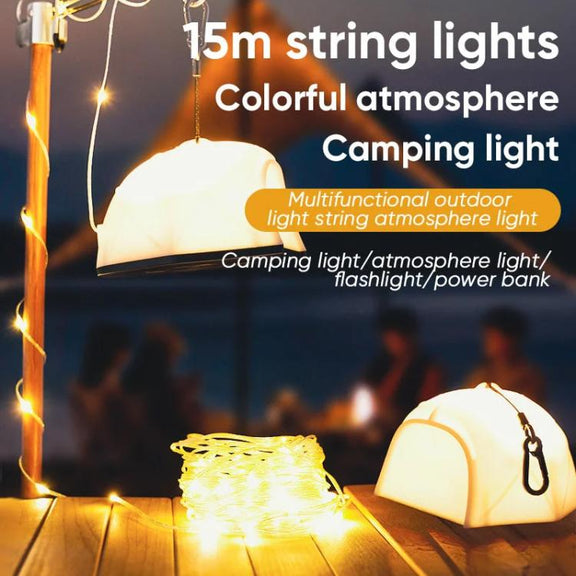KXK-505 Multifunctional Tent Camping Llight with 15m String Light