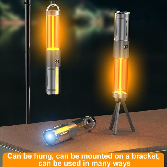 KXK-606 15W Camping Flashlight Rechargeable Emergency Light