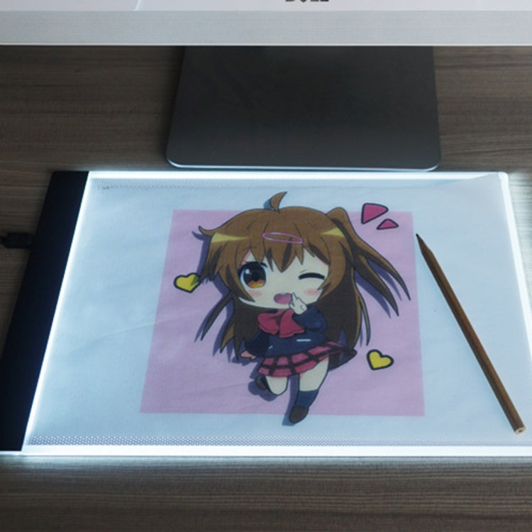 Ultra-thin A4 Size Portable USB LED Artcraft Tracing Light Box Copy Board for Artists Drawing Sketching Animation and X-ray Viewing
