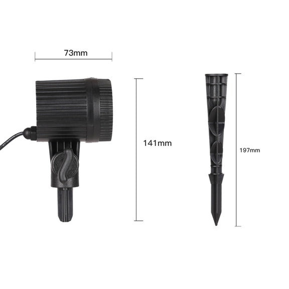 Blinblin CPS-L101 2W IP65 Water-resistant White Light ABS Shell Landscape Light, Single Pattern Outdoor Lawn Lamp
