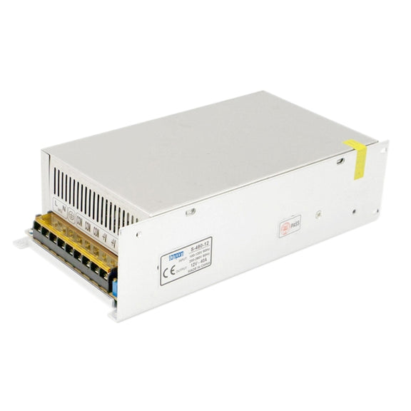 SOMPOM S-480-12 480W 12V 40A Iron Shell Driver LED Light Strip Lighting Monitor Power Supply