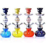 08-023 Double Pipe Glass Hookah Set (Green)