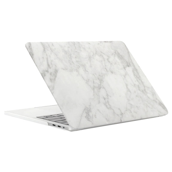For 2016 New Macbook Pro 13.3 inch A1706 & A1708 White Grey Texture Marble Pattern Laptop Water Decals PC Protective Case