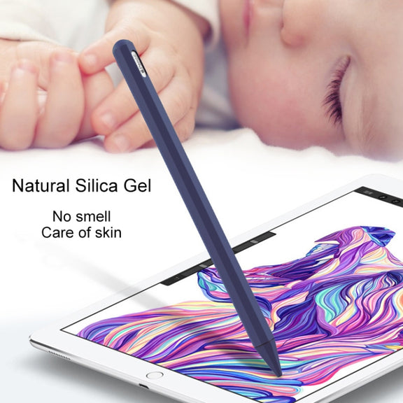 Stylus Pen Silica Gel Protective Case for Apple Pencil 2 (Red)