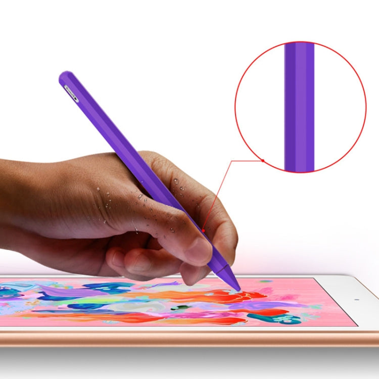 Stylus Pen Silica Gel Protective Case for Apple Pencil 2 (Red)