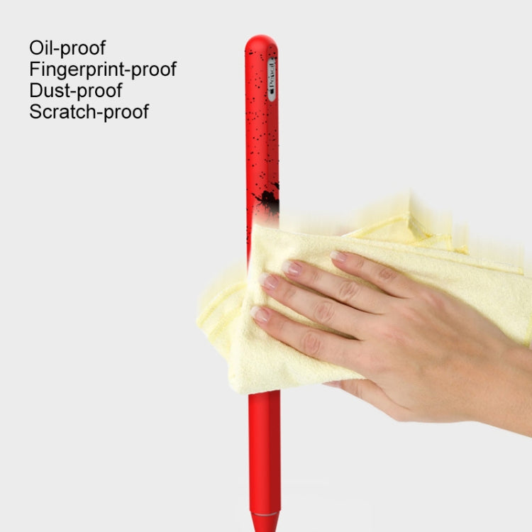 Stylus Pen Silica Gel Protective Case for Apple Pencil 2 (Red)