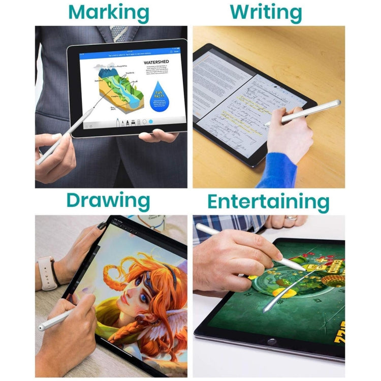 1.4-2.3mm Magnetic Design Superfine Nib Prevent Accidental Touch Handwritten Capacitive Screen Stylus Pen(White)