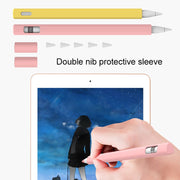 LOVE MEI For Apple Pencil 2 Triangle Shape Stylus Pen Silicone Protective Case Cover(Black)