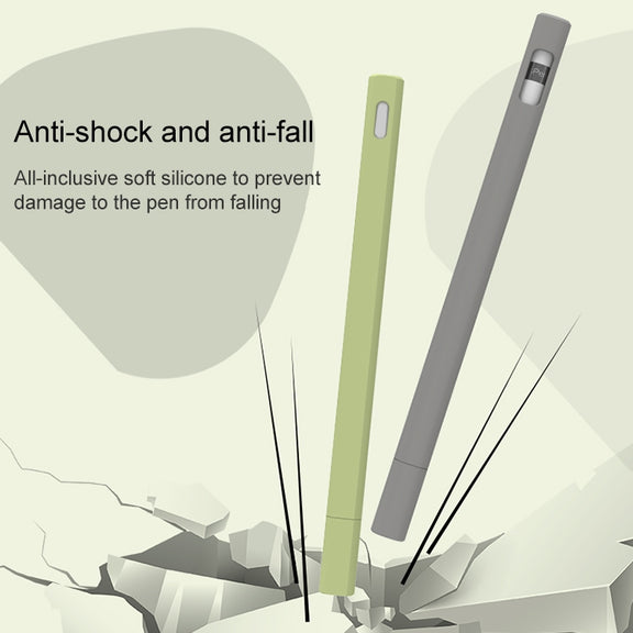 LOVE MEI For Apple Pencil 2 Triangle Shape Stylus Pen Silicone Protective Case Cover(Grey)