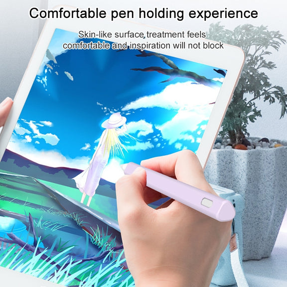 LOVE MEI For Apple Pencil 2 Triangle Shape Stylus Pen Silicone Protective Case Cover(Grey)