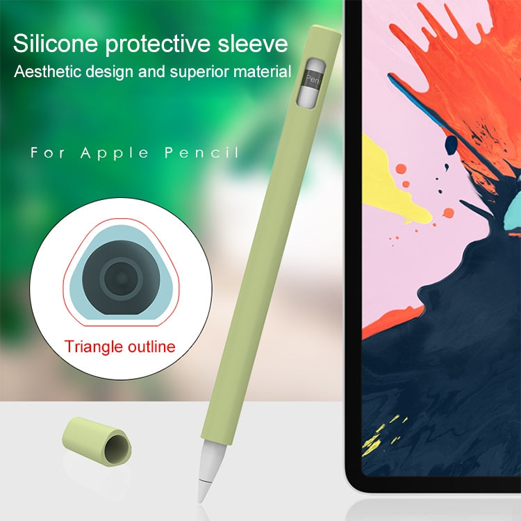 LOVE MEI For Apple Pencil 2 Triangle Shape Stylus Pen Silicone Protective Case Cover(Grey)
