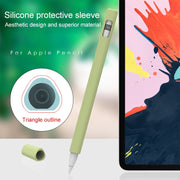 LOVE MEI For Apple Pencil 2 Triangle Shape Stylus Pen Silicone Protective Case Cover(Yellow)