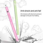LOVE MEI For Apple Pencil 2 Middle Finger Shape Stylus Pen Silicone Protective Case Cover (Purple)