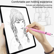 LOVE MEI For Apple Pencil 1 Middle Finger Shape Stylus Pen Silicone Protective Case Cover (Purple)