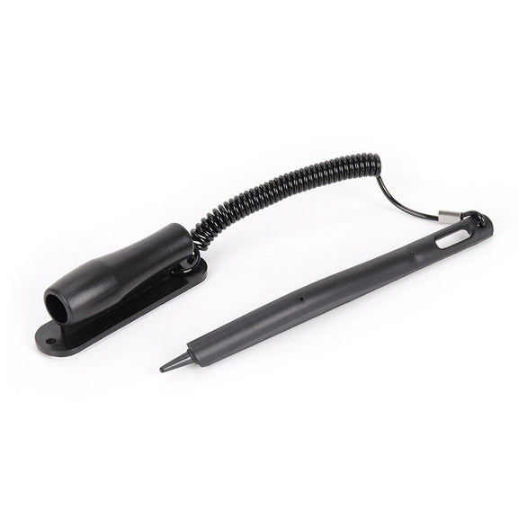 0319 Navigator Touch Stylus Metal Aluminum Tube Body Resistance Stylus with Fixed Slot Base & Spring Cable