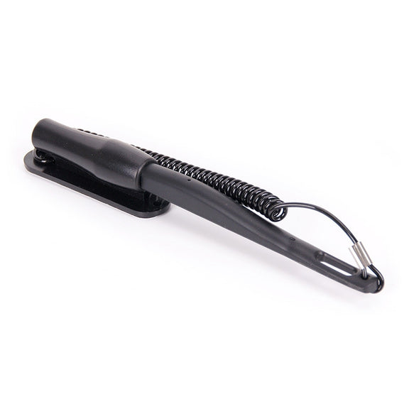 0319 Navigator Touch Stylus Metal Aluminum Tube Body Resistance Stylus with Fixed Slot Base & Spring Cable