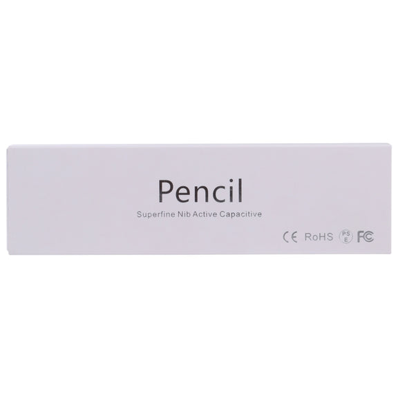 Pencil Universal Rechargeable Active Capacitive Stylus Pen with Magnetic Cap(White)