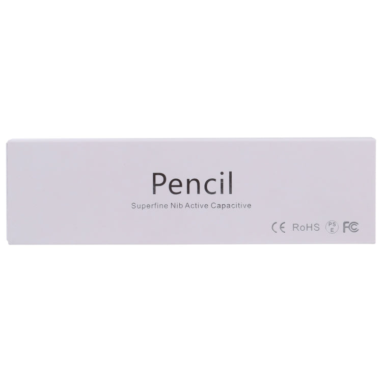 Pencil Universal Rechargeable Active Capacitive Stylus Pen with Magnetic Cap(White)