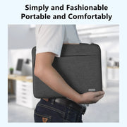 For 13 inch Laptop Zipper Water-resistant  Handheld Sleeve Bag (Black)